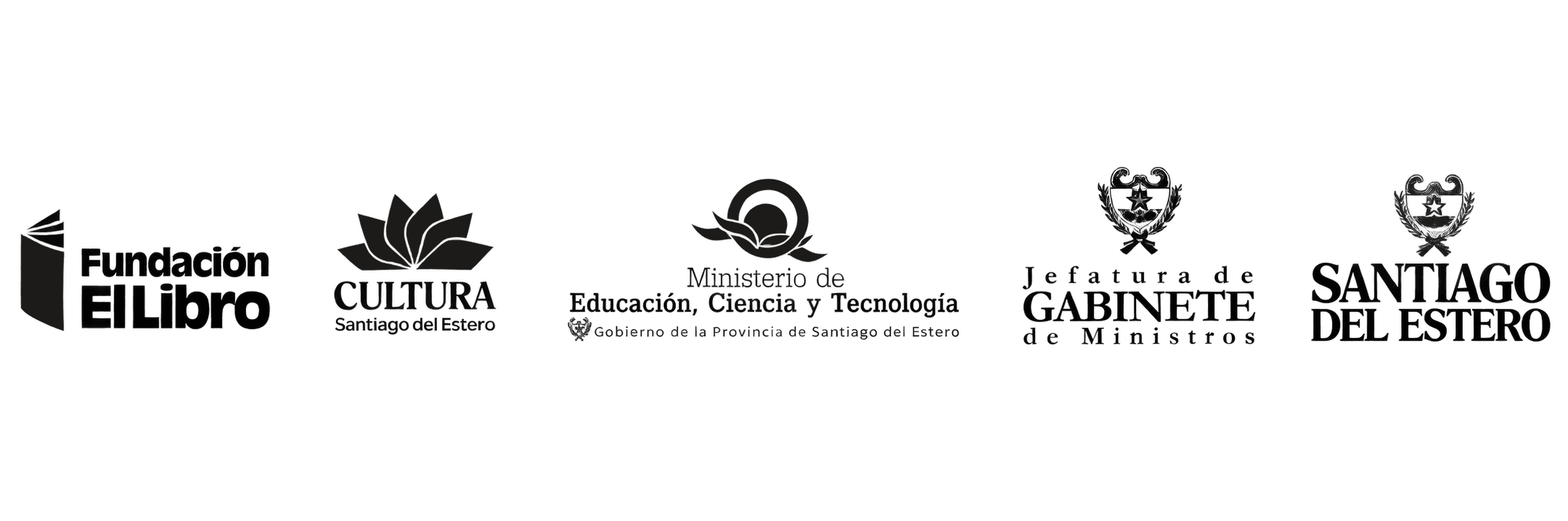 Fundación El Libro, Cultura Santiago del Estero, Ministerio de Educación, Ciencia y Tecnología, Jefatura de Gabinete de Ministros y Gobierno de Santiago del Estero